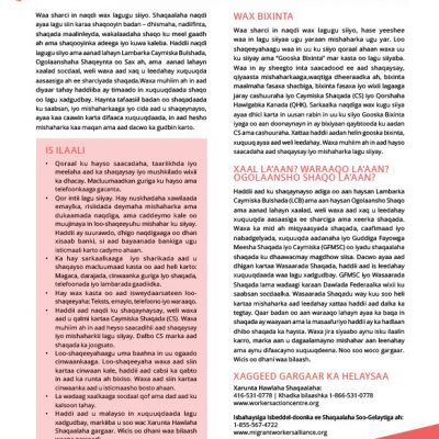 Working for Cash - Somali factsheet 2019