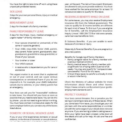 Leaves factsheet