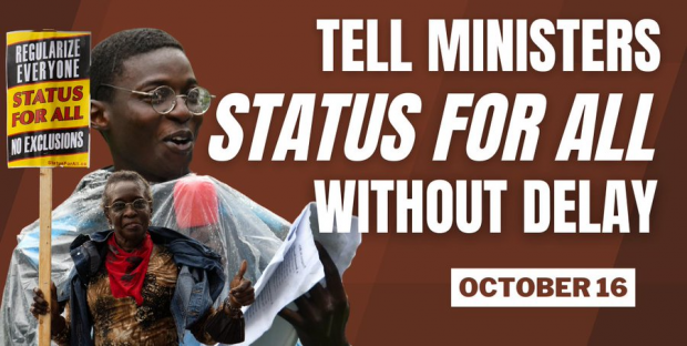 Tell Ministers Status for All without delay - October 16