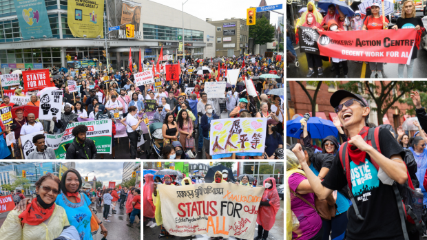 Photos from Toronto's Status for All Rally on September 18